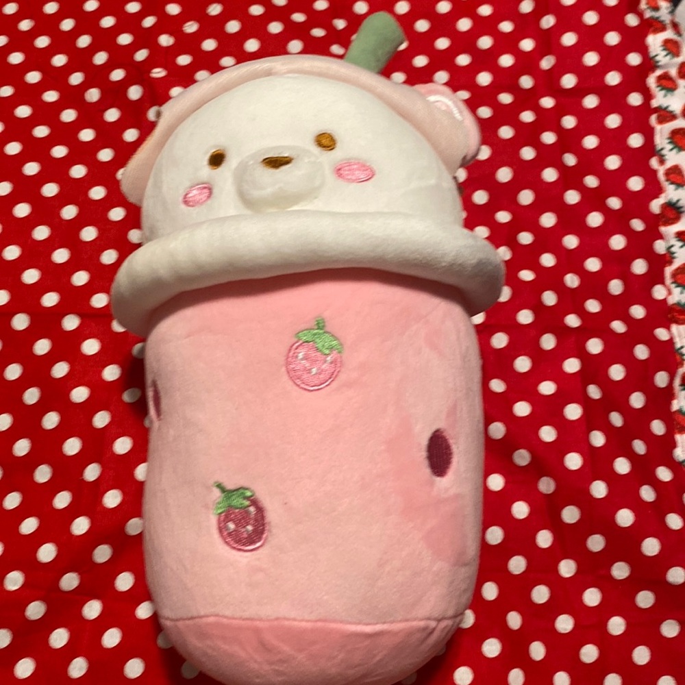 Strawberry bear plush